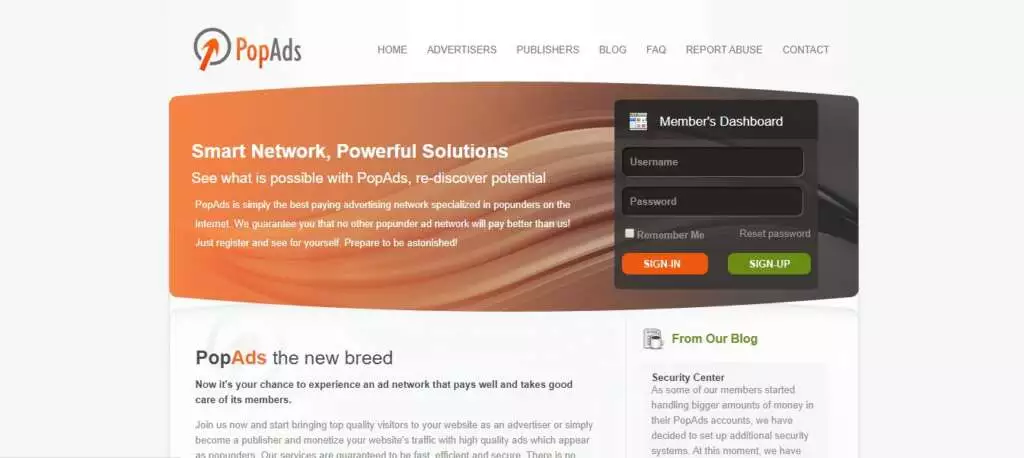 Popads - Best recurring affiliate Network