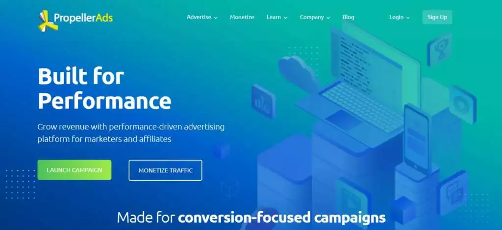PropellerAds - Best advertising network