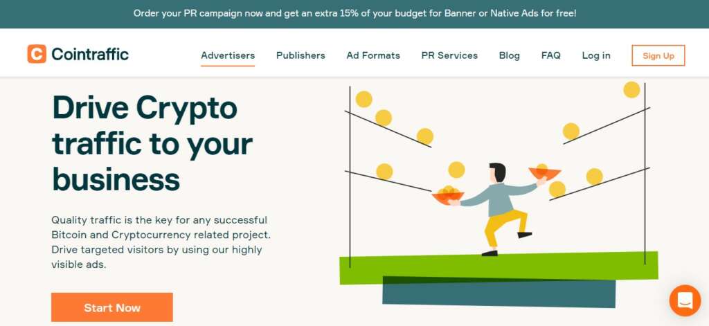 Cointraffic for advertisers