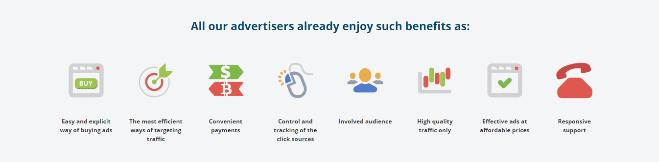 Bitmedia features for advertisers