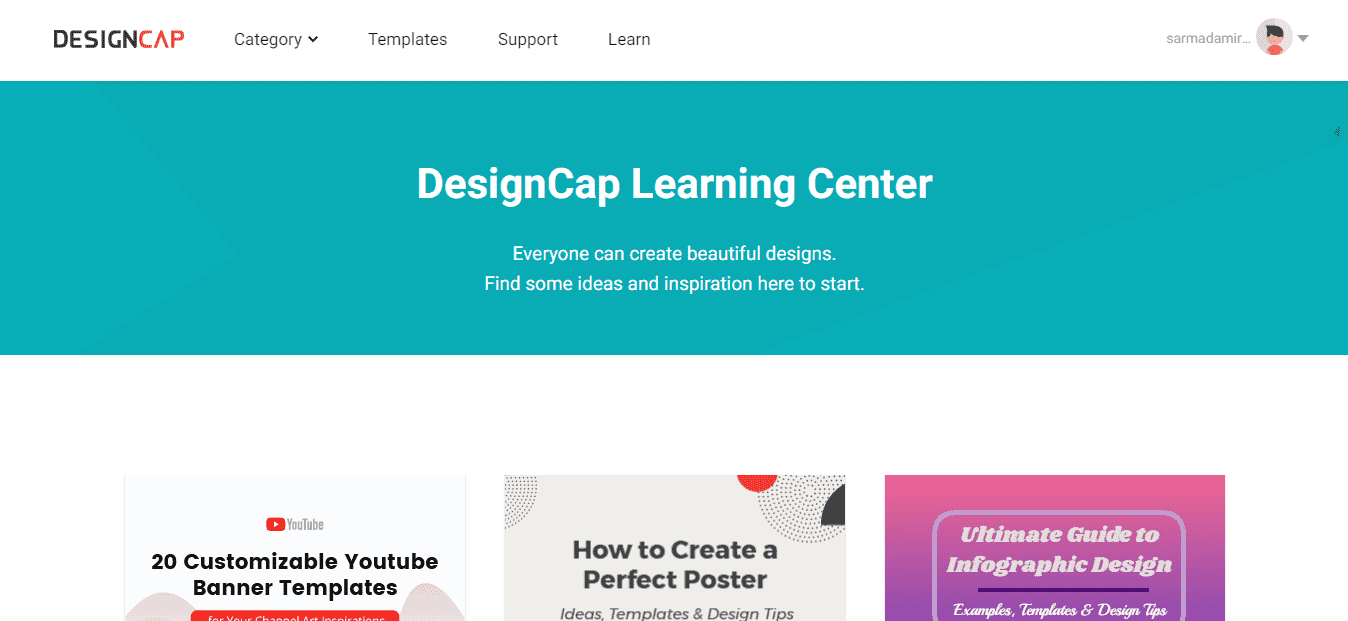 DesignCap Learning Center