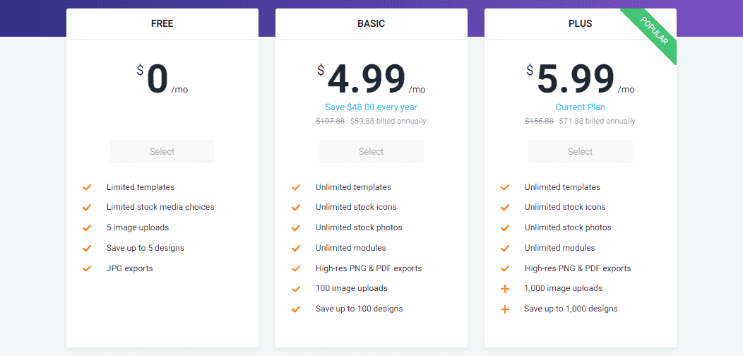 DesignCap Pricing Details