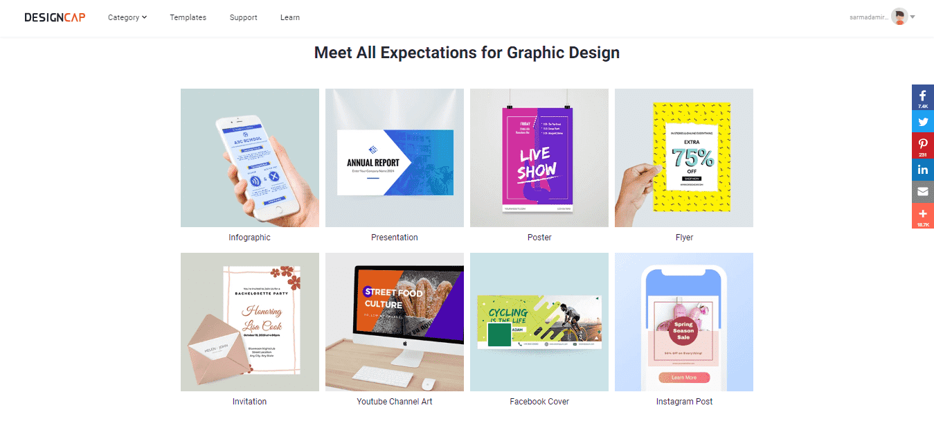 Graphic Designing on DesignCap