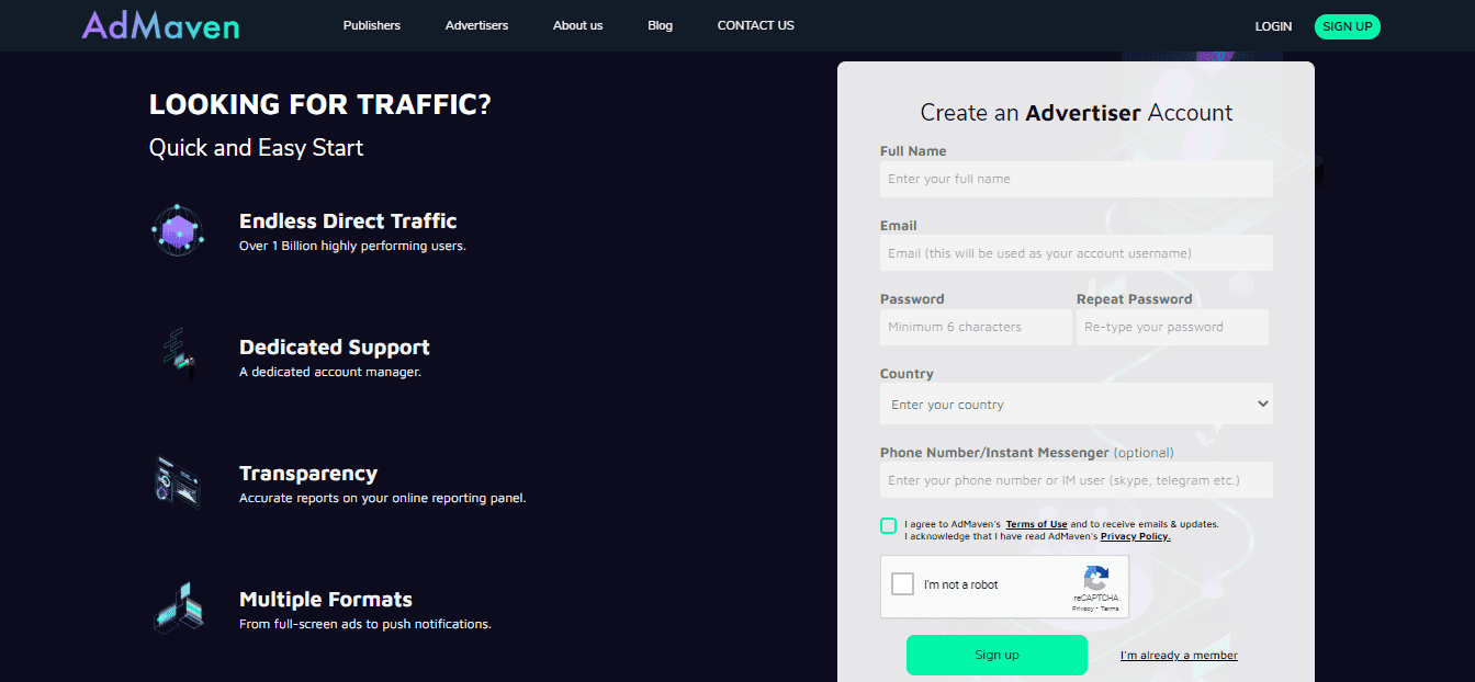 AdMaven for Advertisers