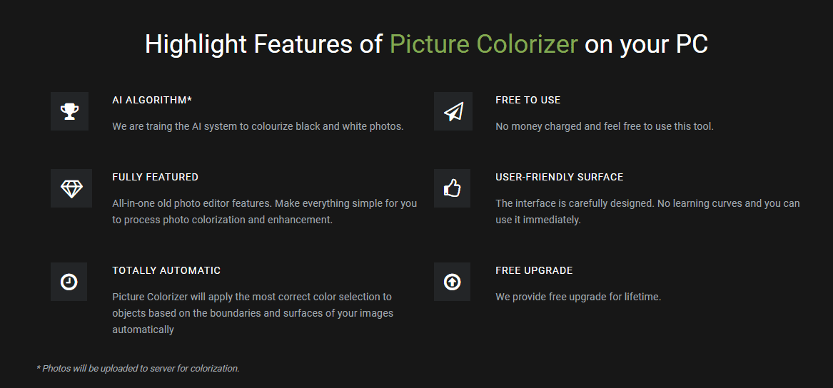 Picture Colorizer Features