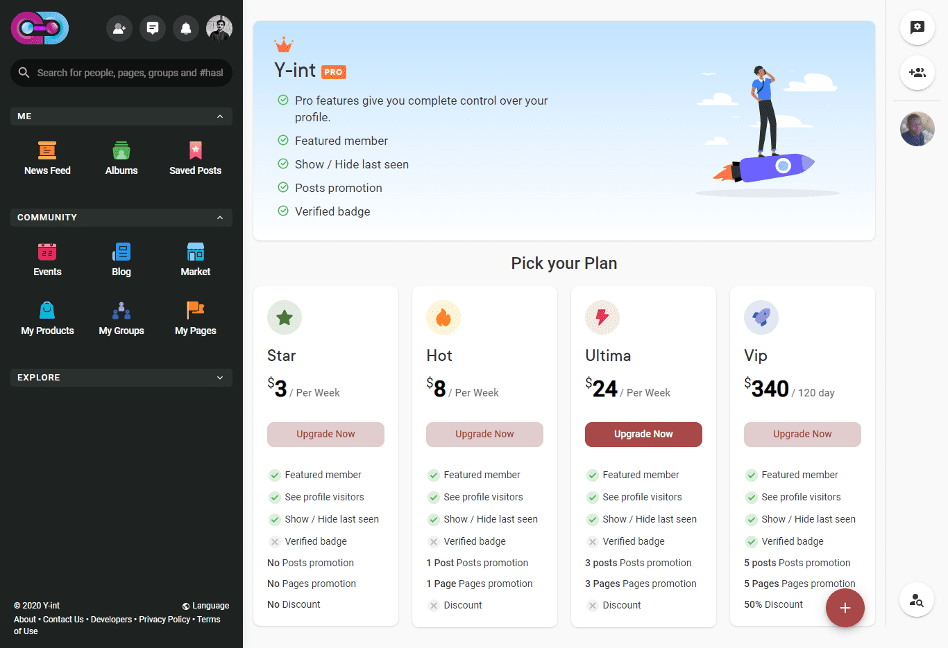 Yint Network Pricing