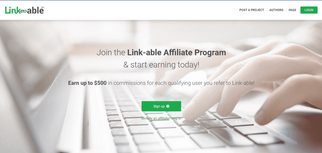 Link-able affiliate program