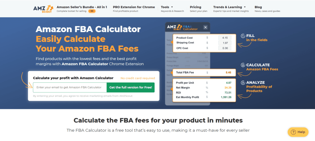 Amazon FBA Calculator