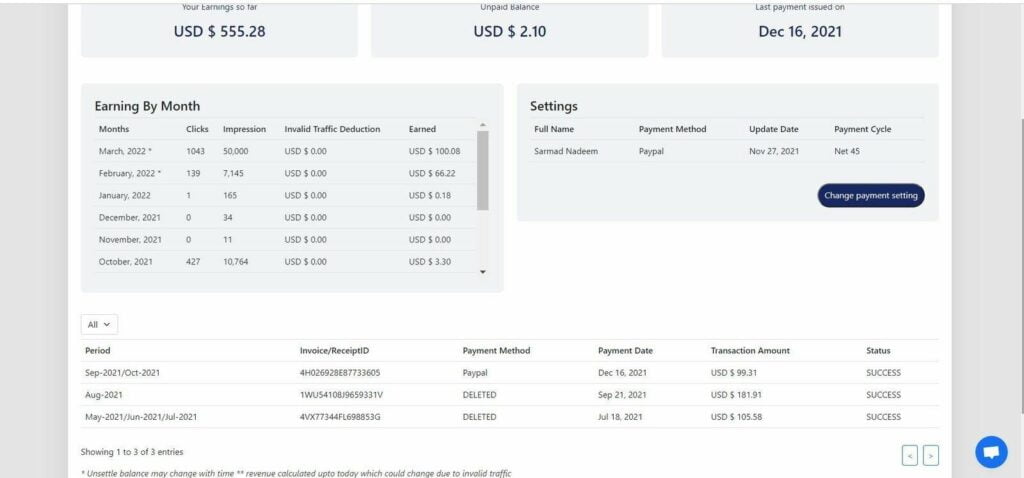 Foremedia Payment proof