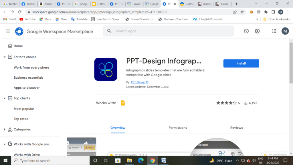 PPT-Design Infographic Addon for Google Slides