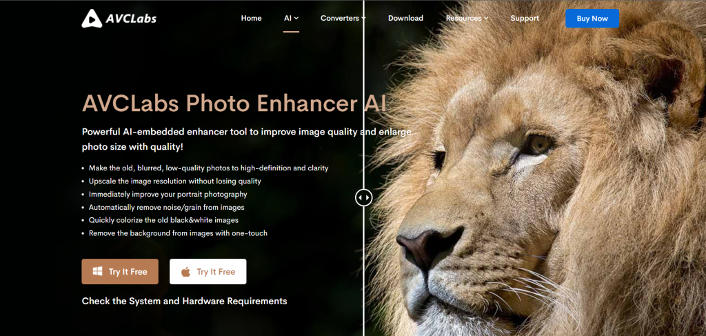 AI Photo enhancer by AVCLAB's