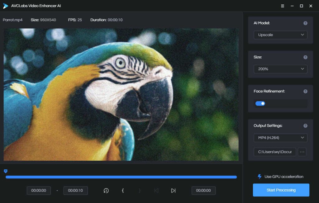 how to upscale video using avclabs ai video enhancer
