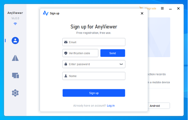 anyviewer signup
